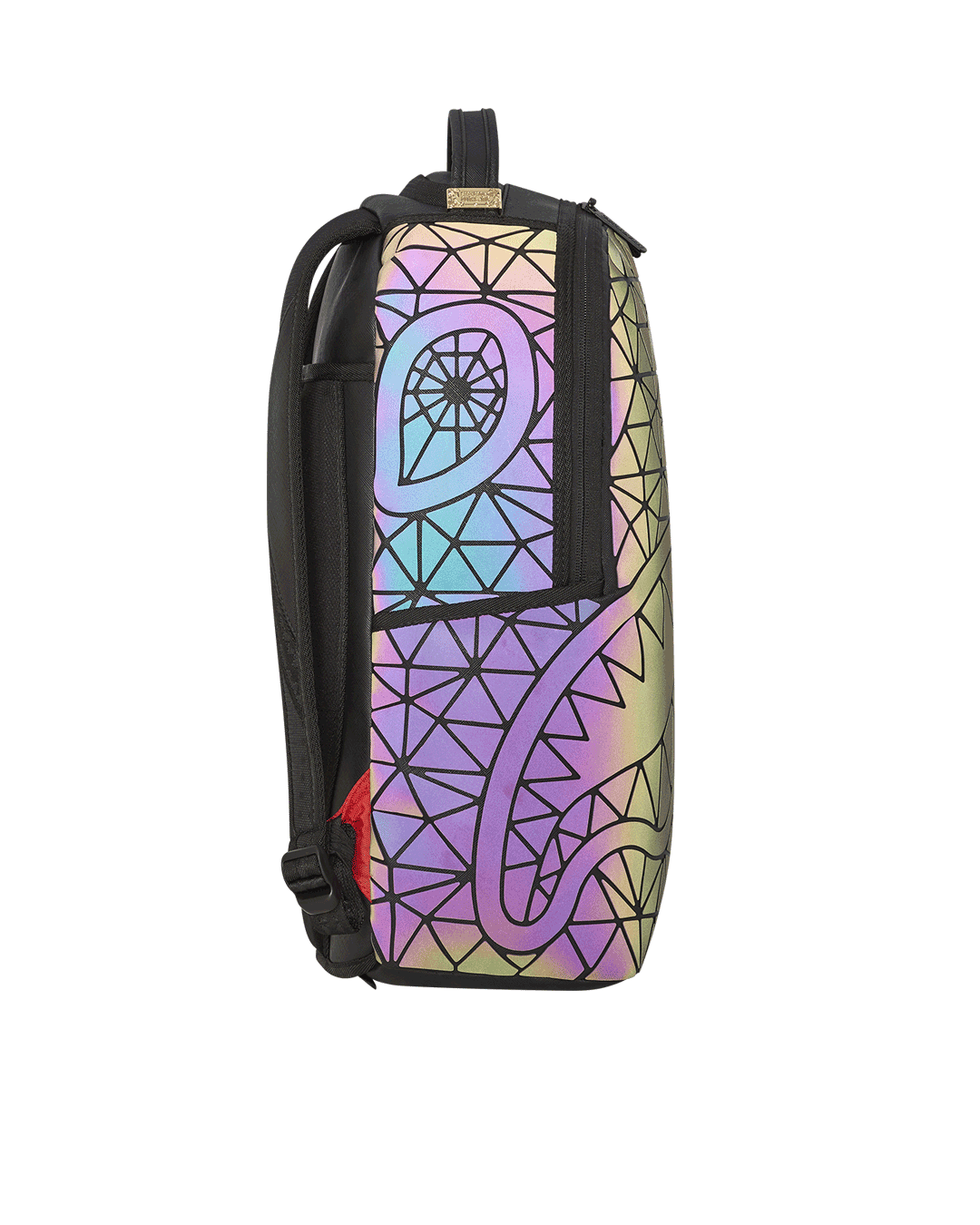 Sprayground Shark backpack with multiple pockets and ergonomic mesh back padding