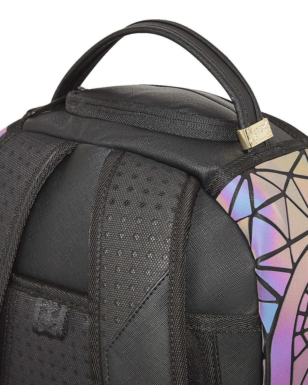 Sprayground Shark backpack with multiple pockets and ergonomic mesh back padding
