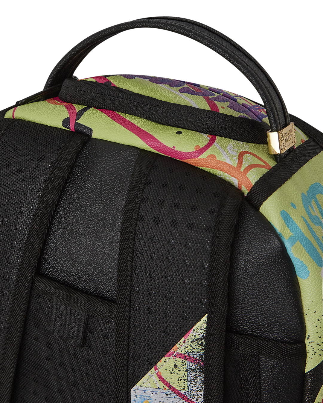 Backpack in use, showing ergonomic mesh back padding and adjustable straps
