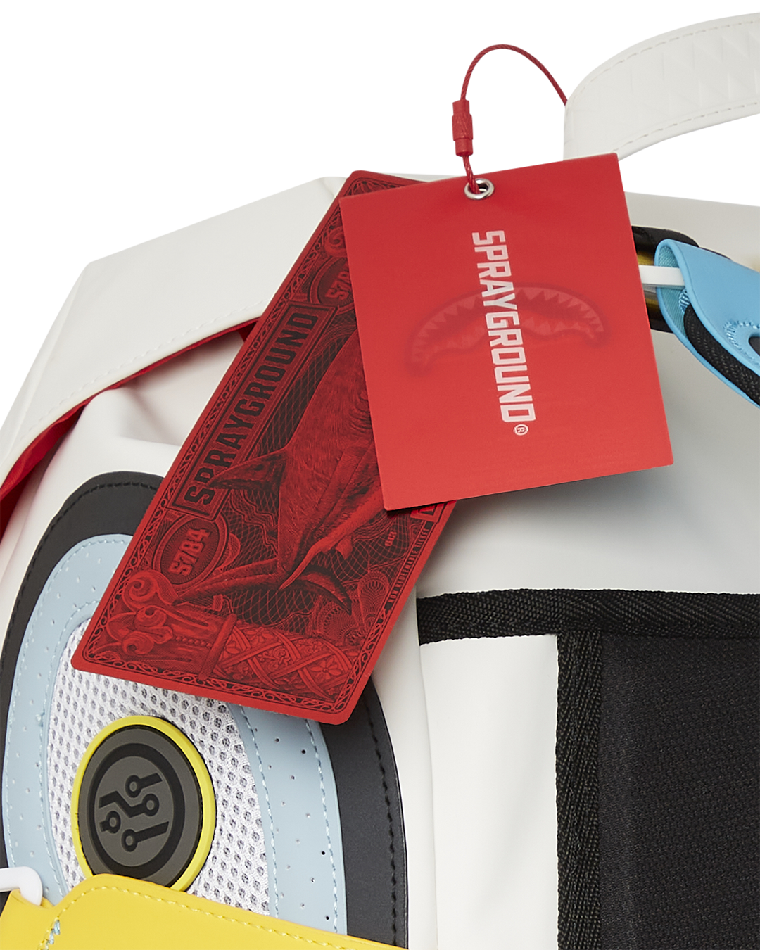 Front view of the durable travel backpack with magnetic snap closures