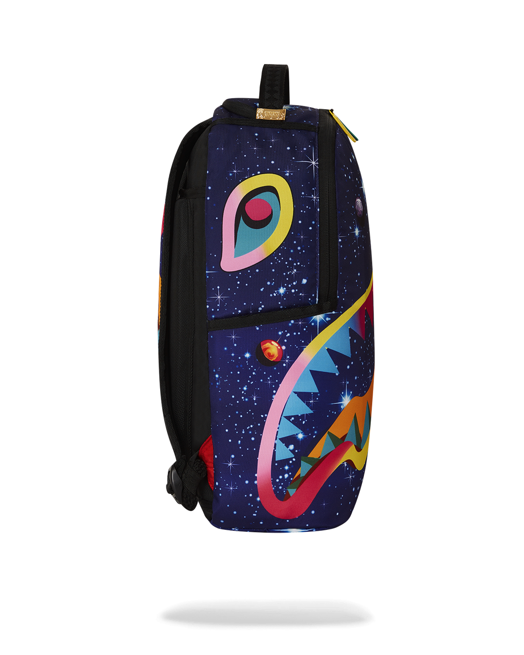 Interior of the backpack with dedicated laptop compartment and organizer pockets