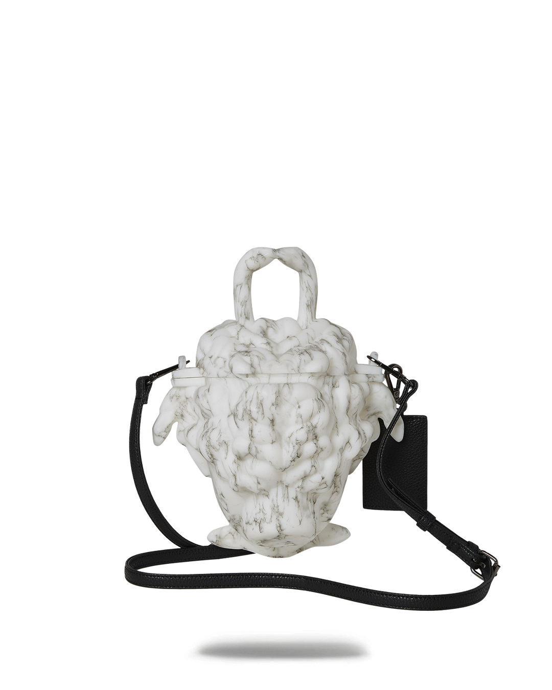 Versace Medusa handbag front view with snake handle