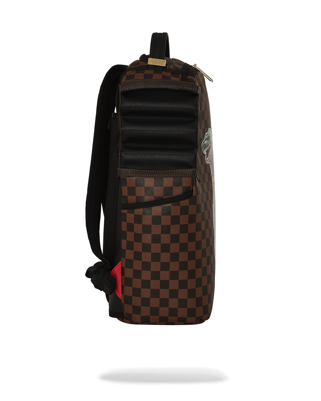 Back view displaying ergonomic mesh padding and slide-through travel sleeve