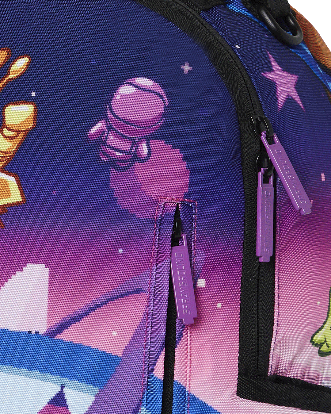 Astro Crew travel backpack displayed against a scenic backdrop, showcasing its stylish design.