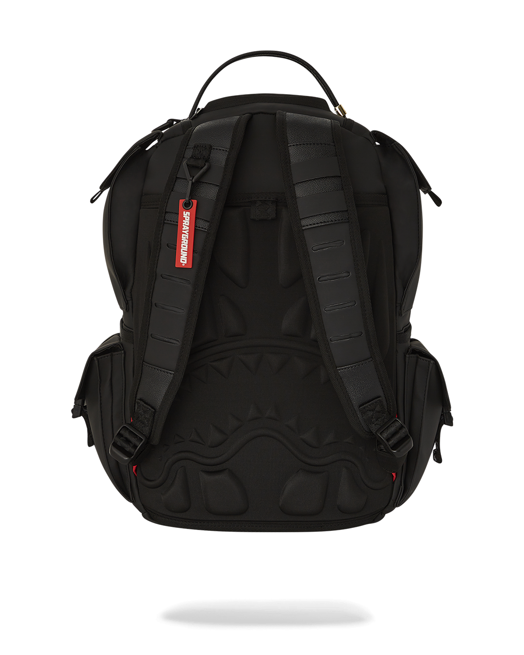 Timbuk2 Authority Deluxe Faux Leather Backpack - front view with open pockets