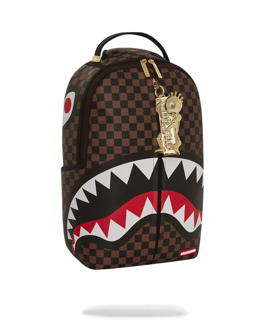 Faux Leather Backpack with separate velour laptop compartment and mesh organizer pocket
