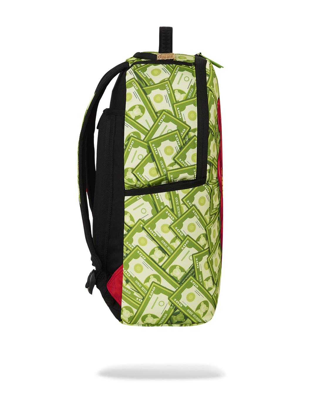Interior of the Diablo backpack with padded laptop sleeve and mesh organizer pocket
