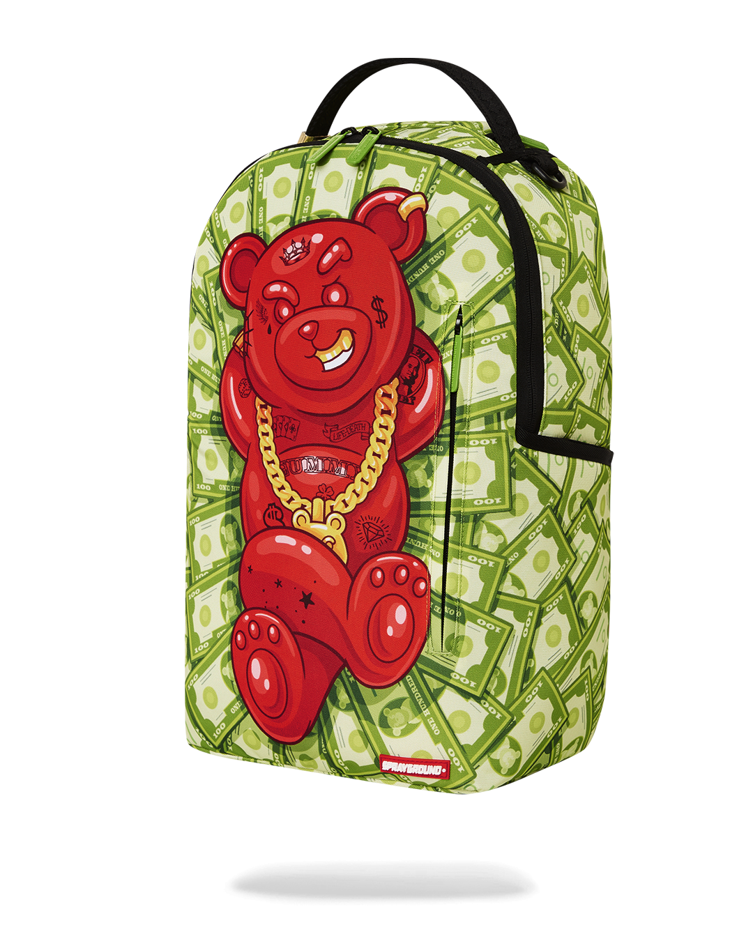 Side view of the stylish Diablo Dinero DLXSR backpack with side pockets and adjustable straps