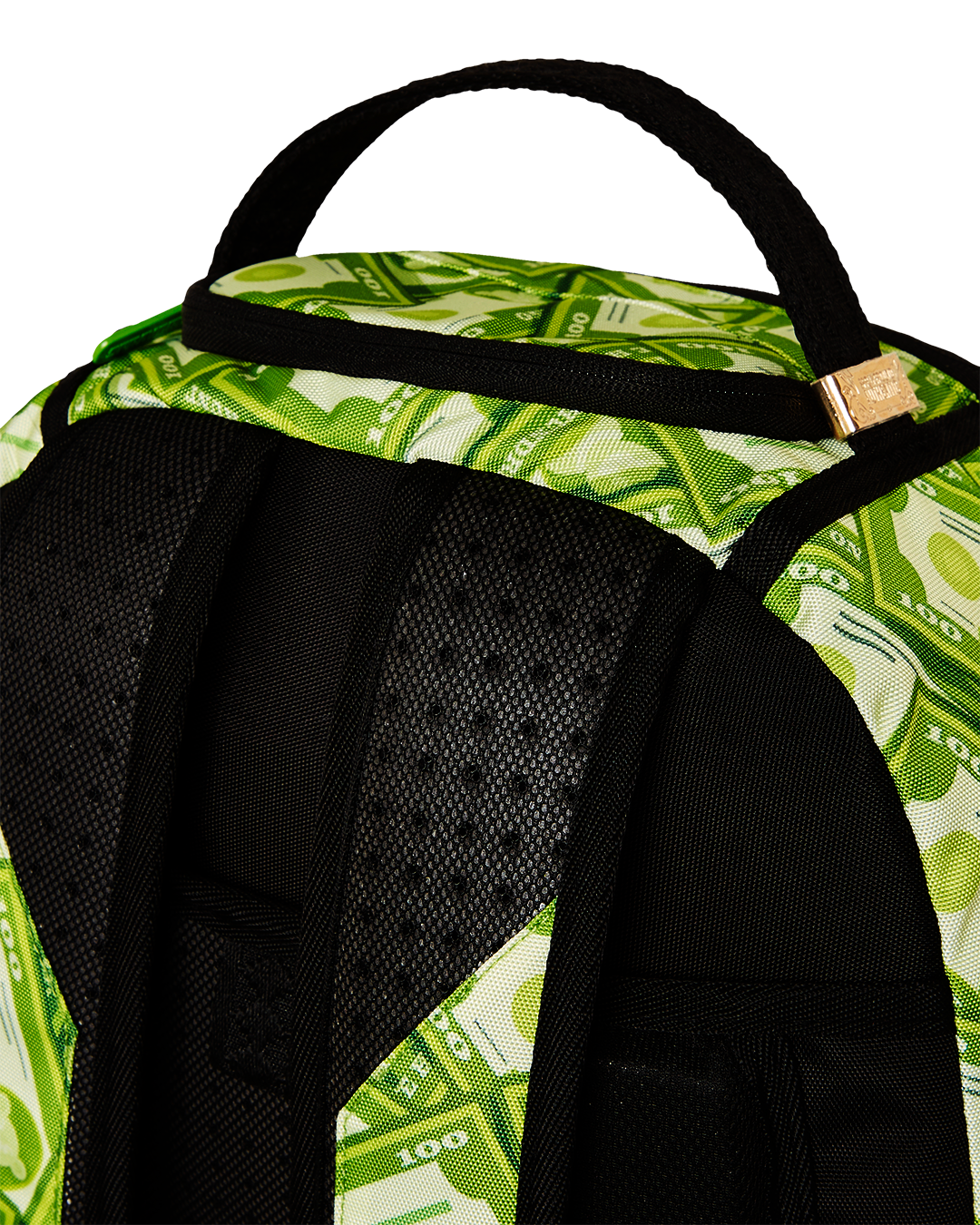 Interior of the Diablo backpack with padded laptop sleeve and mesh organizer pocket