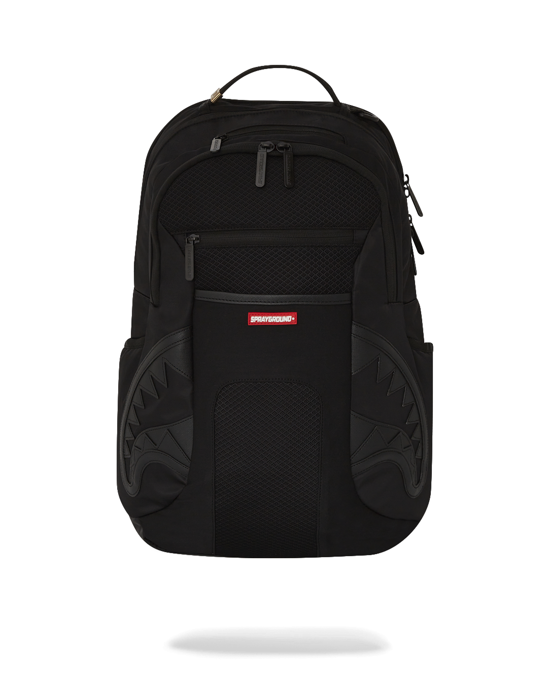 Front view of Nomad Basecamp travel backpack showcasing zipper features.
