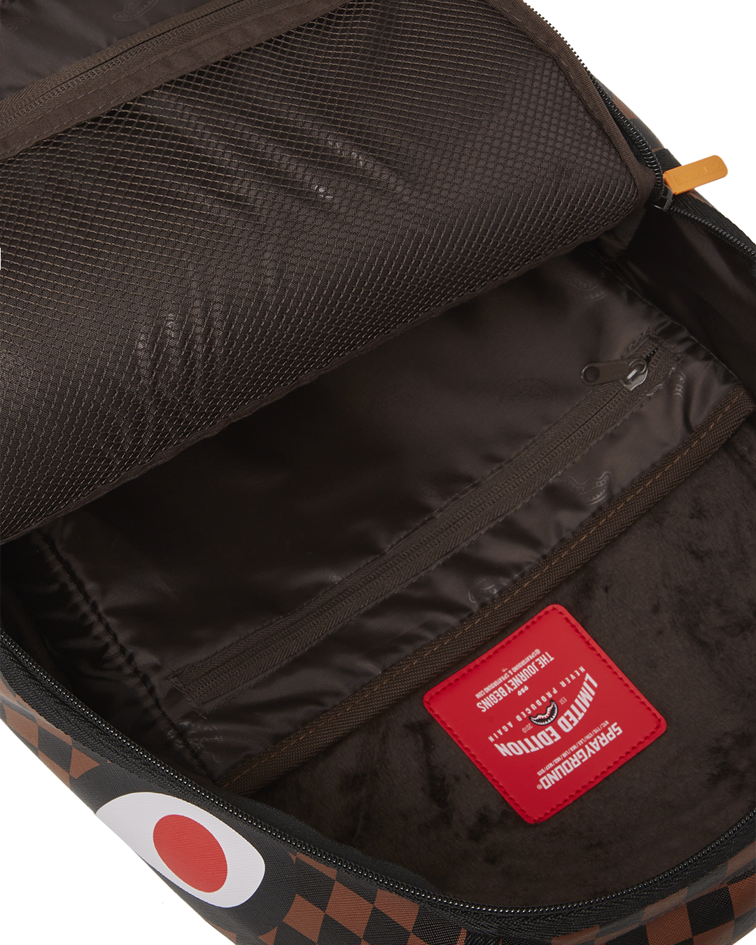 Side angle of the Naruto Backpack with adjustable straps.