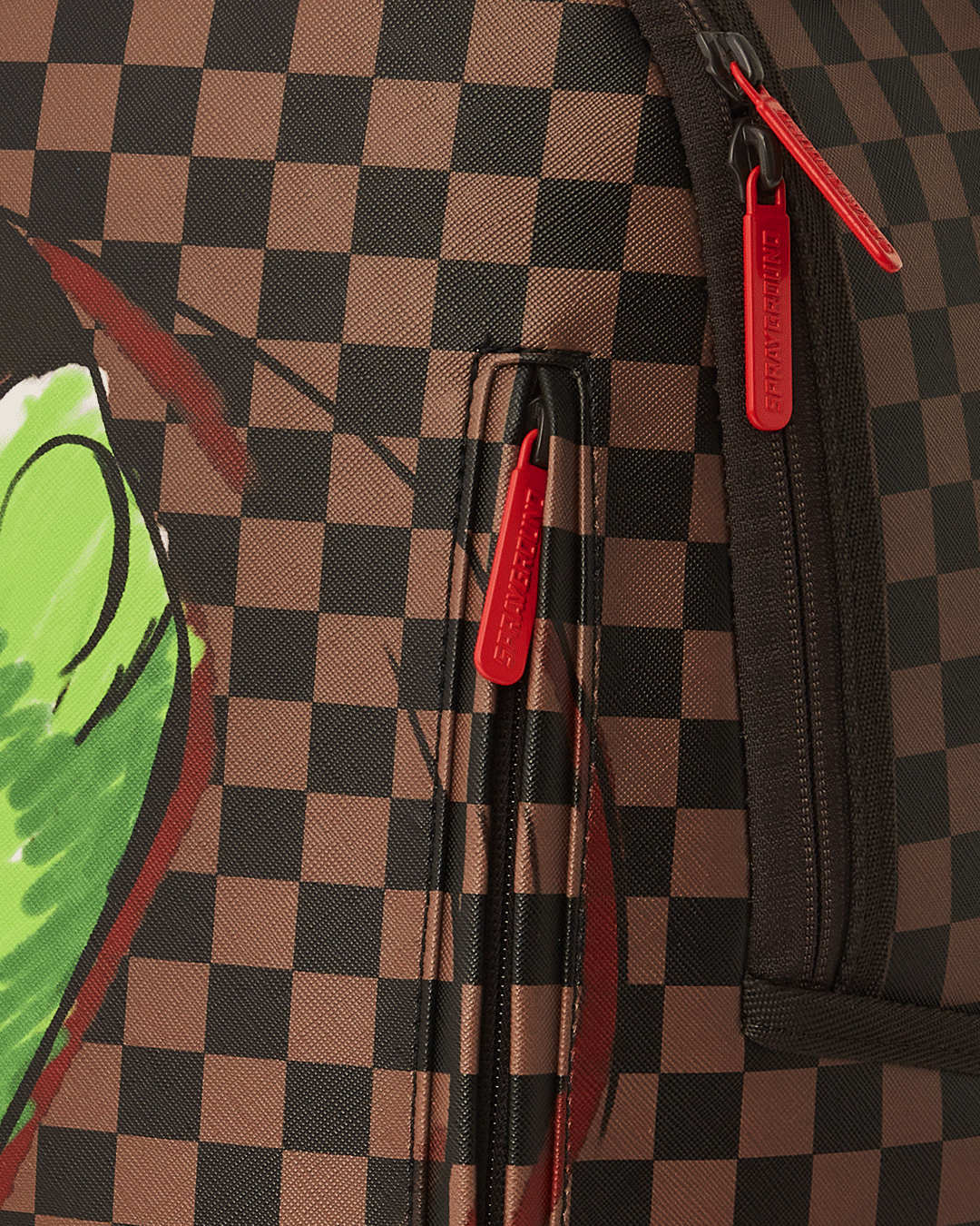 Open interior shot revealing velour laptop compartment and organized storage