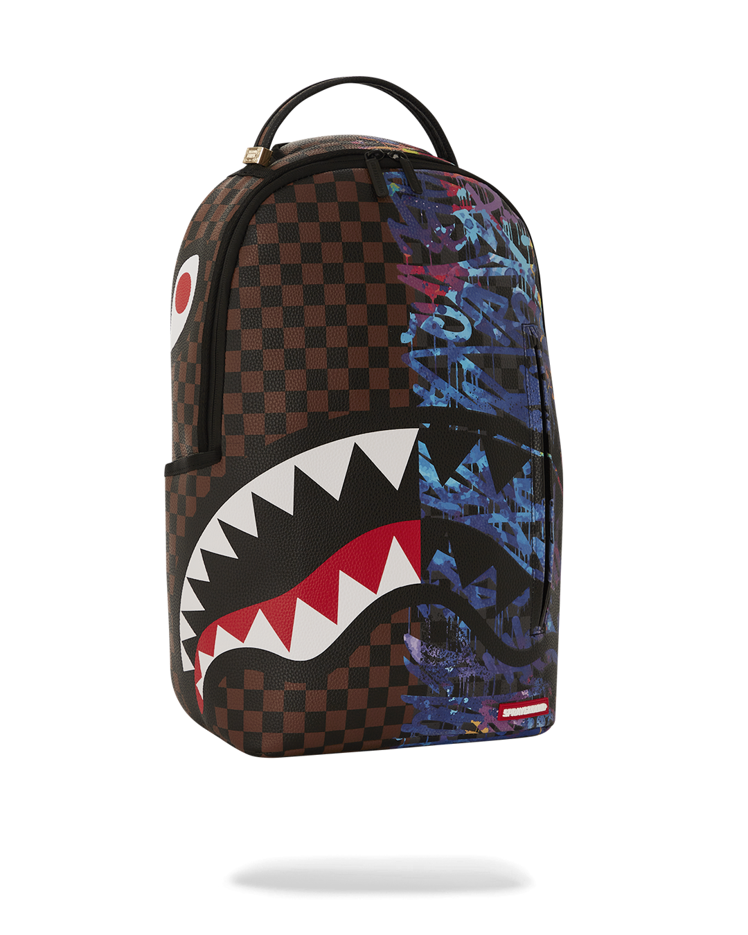 Glow in the dark city of light backpack showing its spacious exterior and glow features