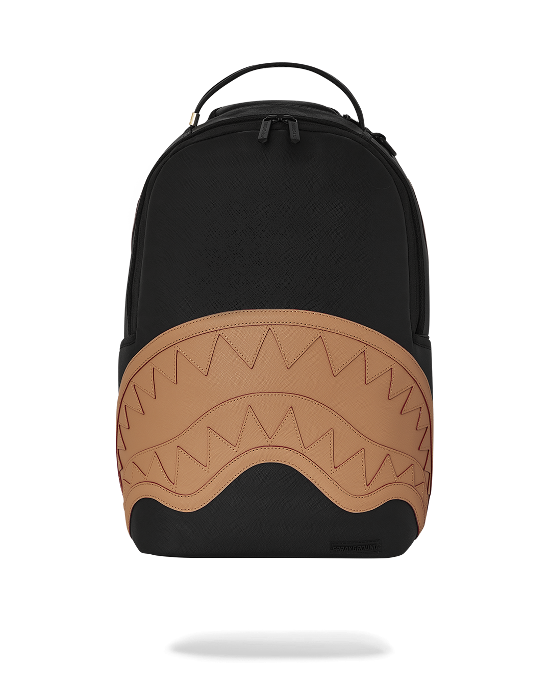 Traveler's Choice faux leather backpack with adjustable straps and side pockets.