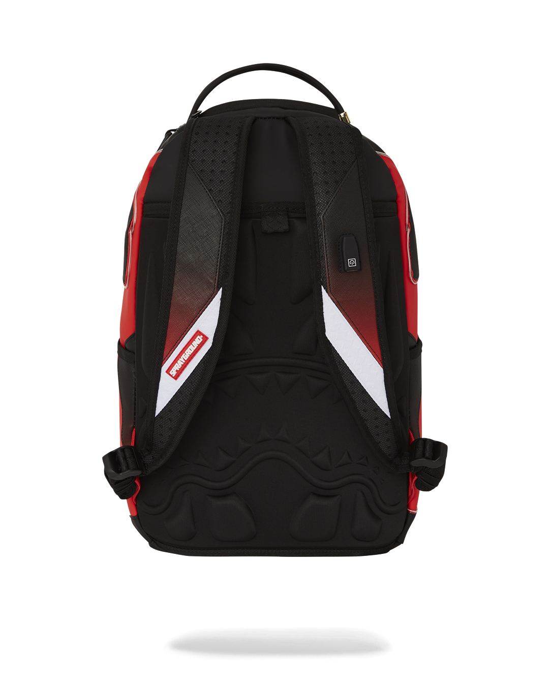 Formula-E travel backpack shown connected to suitcase, perfect for airport transit