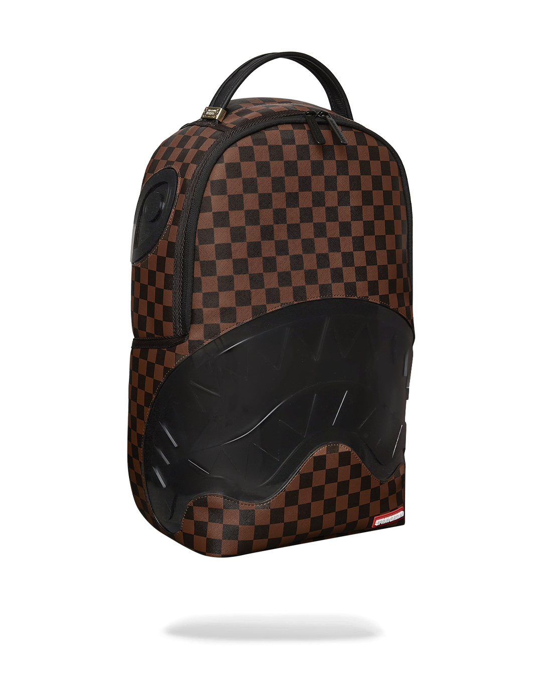 Interior view of travel backpack showing laptop compartment