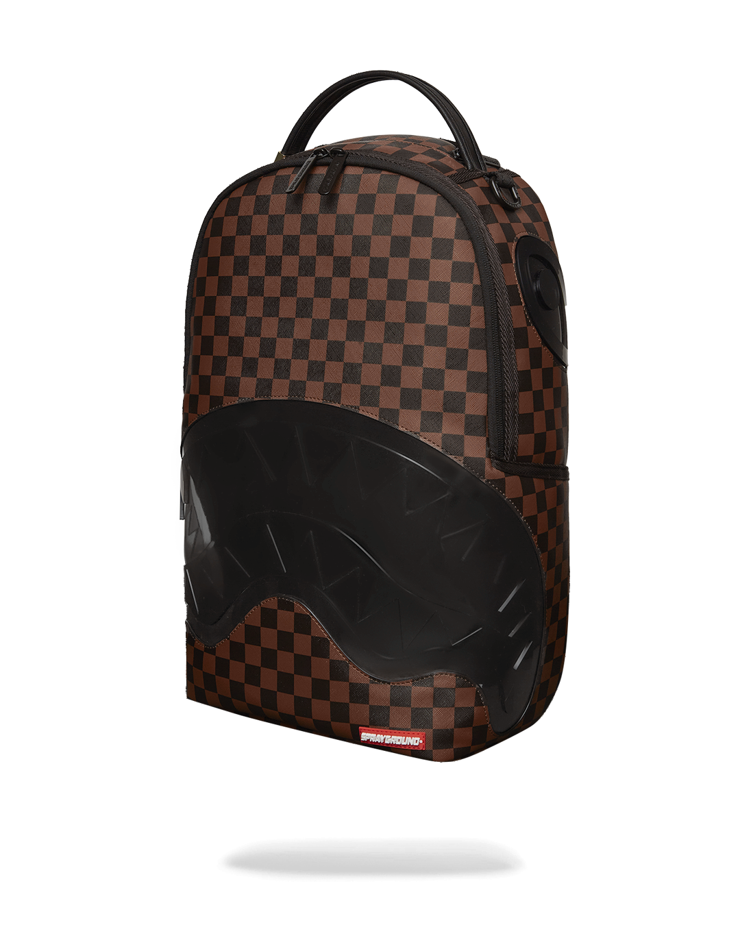 Interior view of travel backpack showing laptop compartment