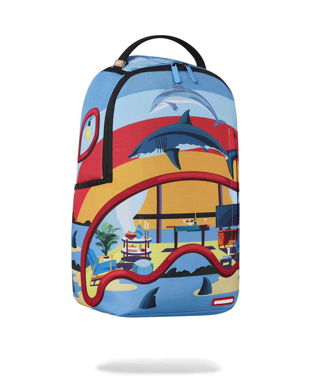 Side view of the ErgoPro Deluxe Backpack highlighting adjustable straps.