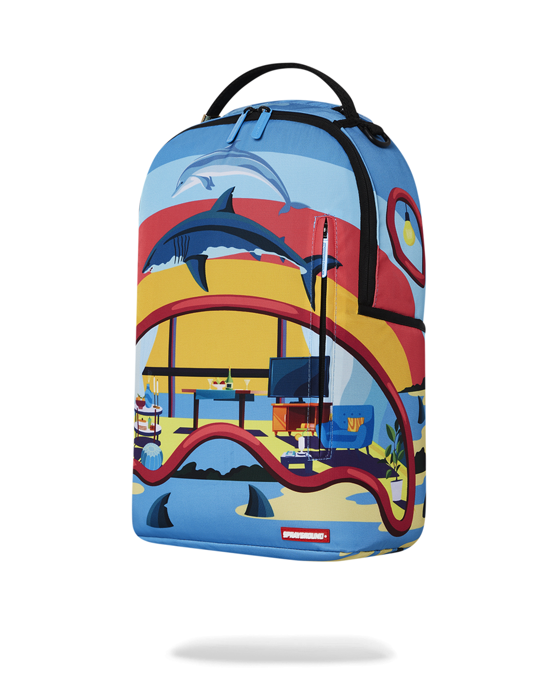 Side view of the ErgoPro Deluxe Backpack highlighting adjustable straps.