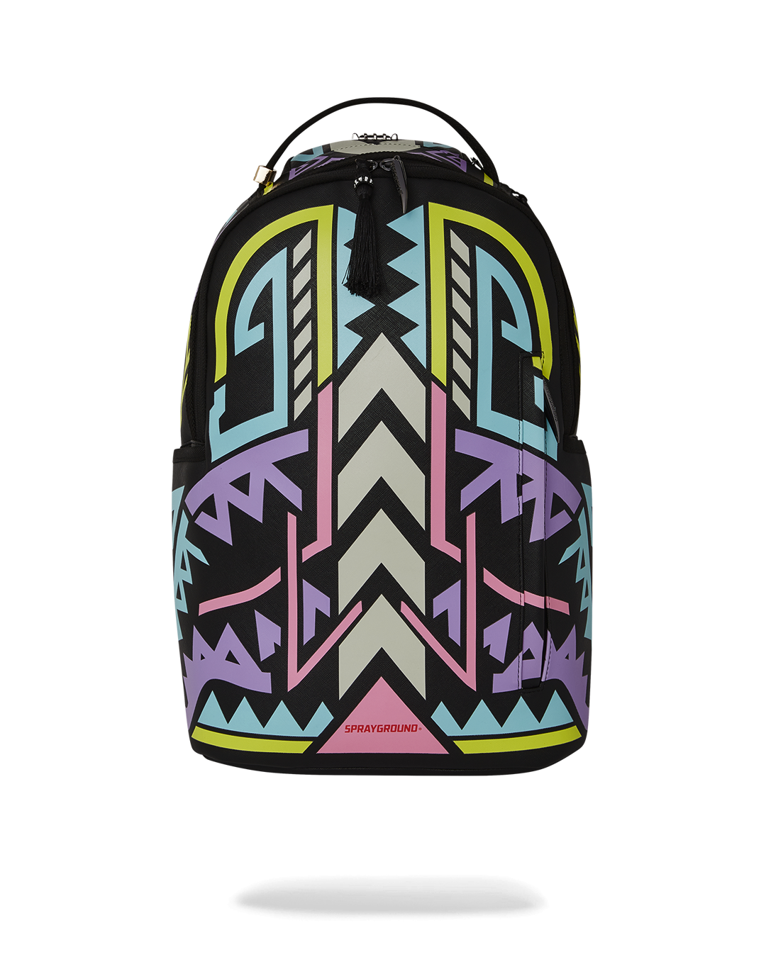 Person wearing the limited edition backpack at dusk, glowing accents visible