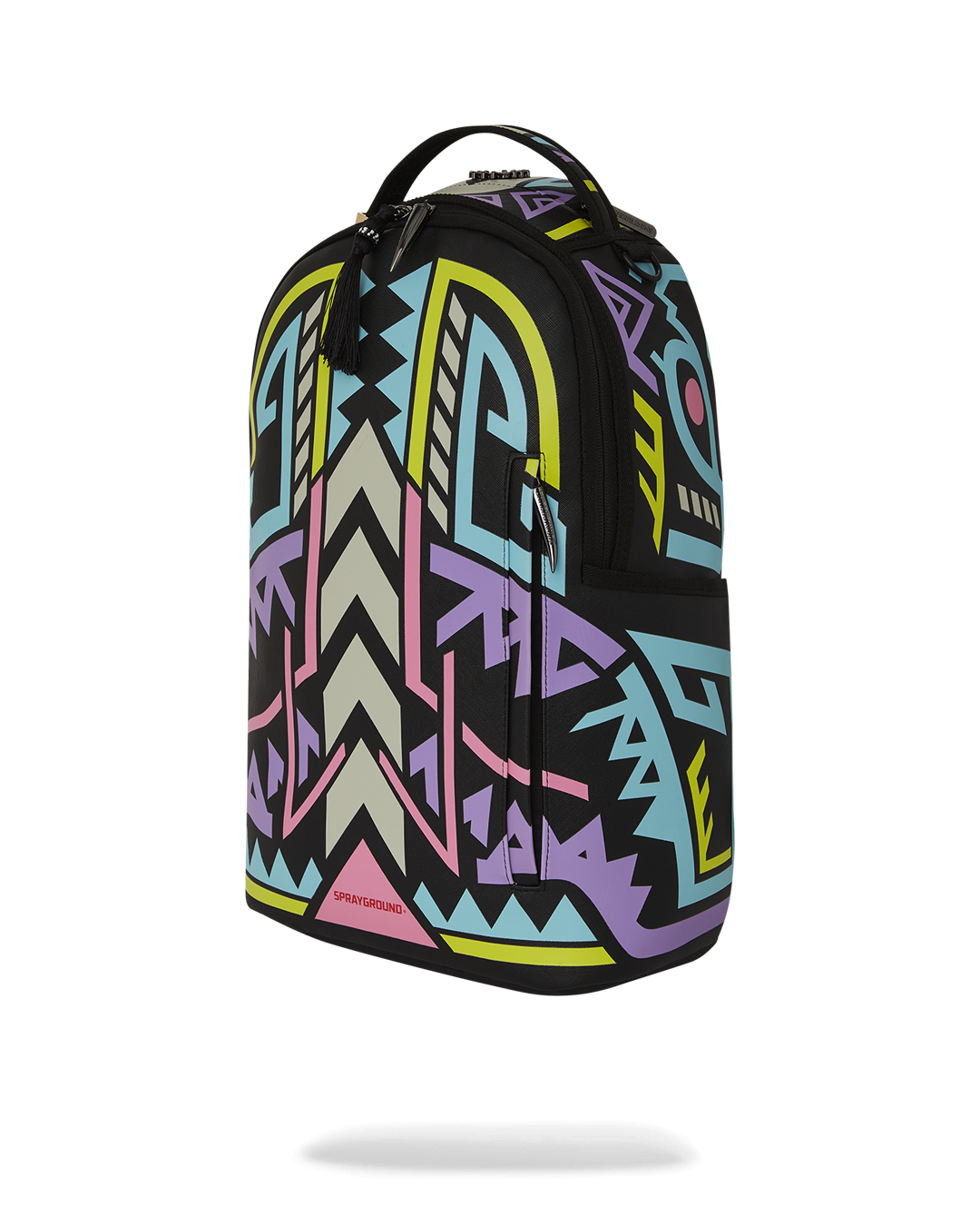 Person wearing the limited edition backpack at dusk, glowing accents visible