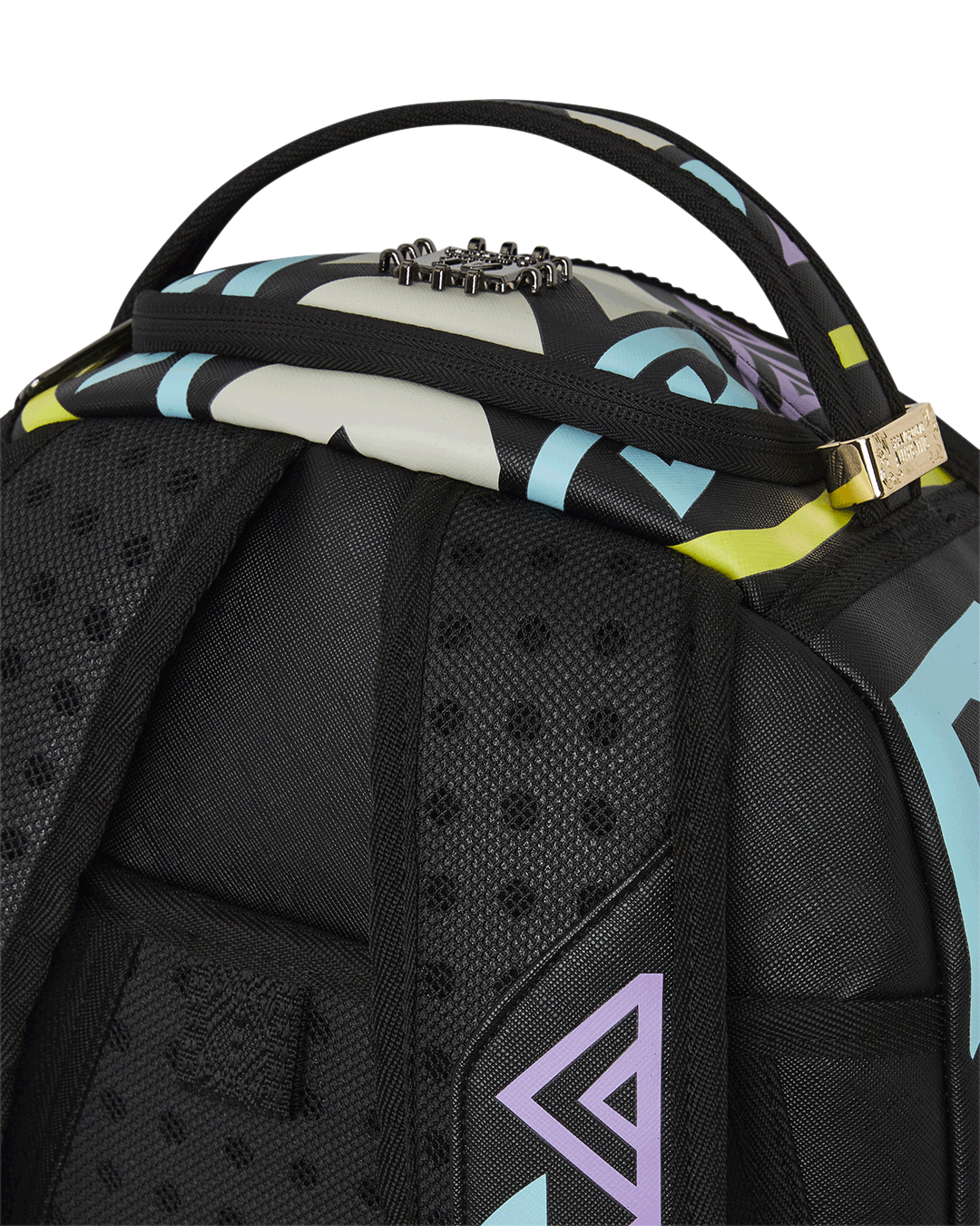 Person wearing the limited edition backpack at dusk, glowing accents visible