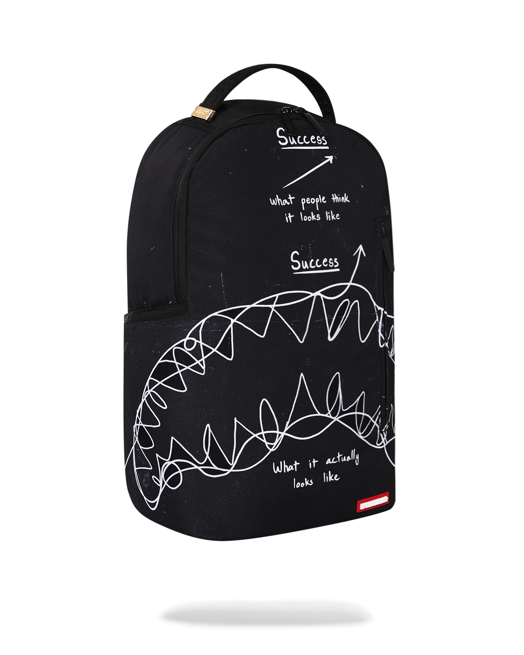 Open interior of Shark Deluxe Backpack displaying laptop compartment.