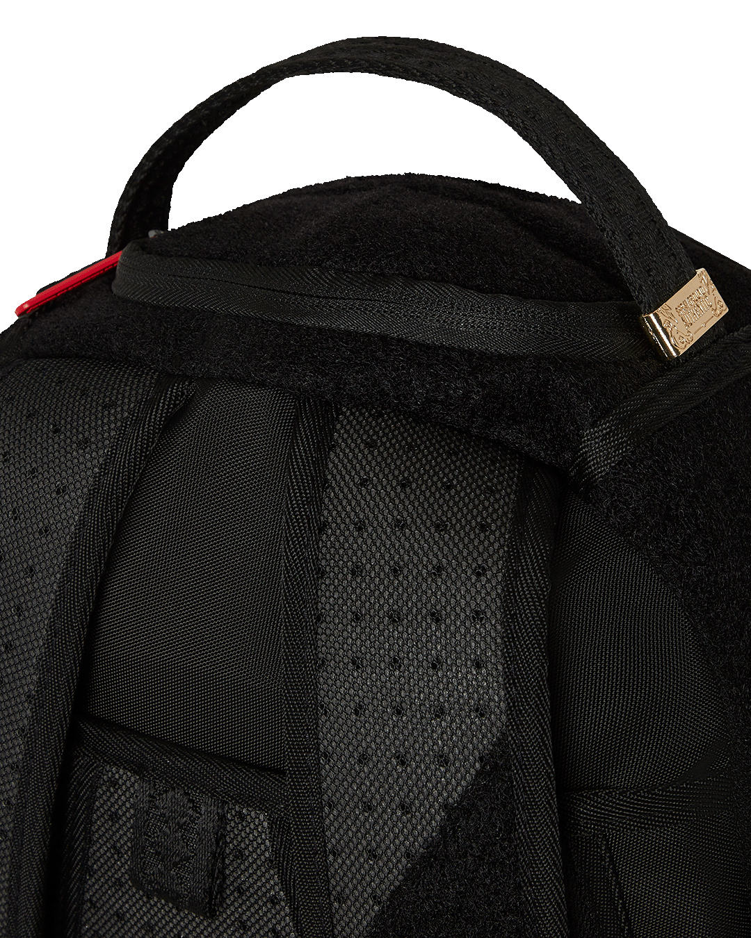 Interior shot showing the water-resistant fabric and compartments