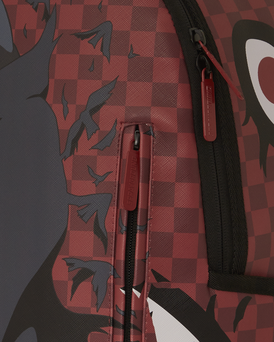 Front view of the chic faux leather backpack showcasing its sleek design.