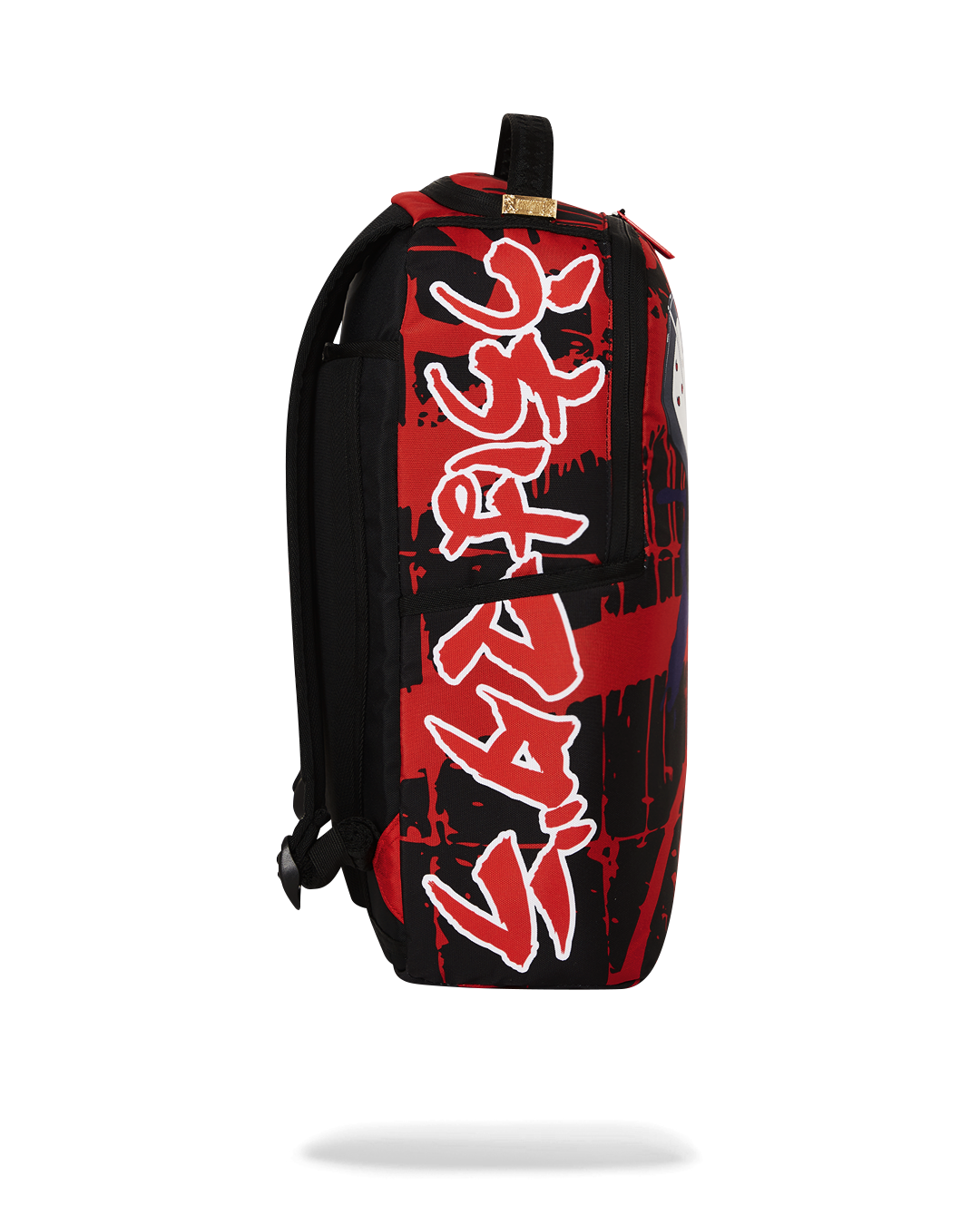 Interior of Madara designer backpack featuring velour laptop compartment and organizer pocket