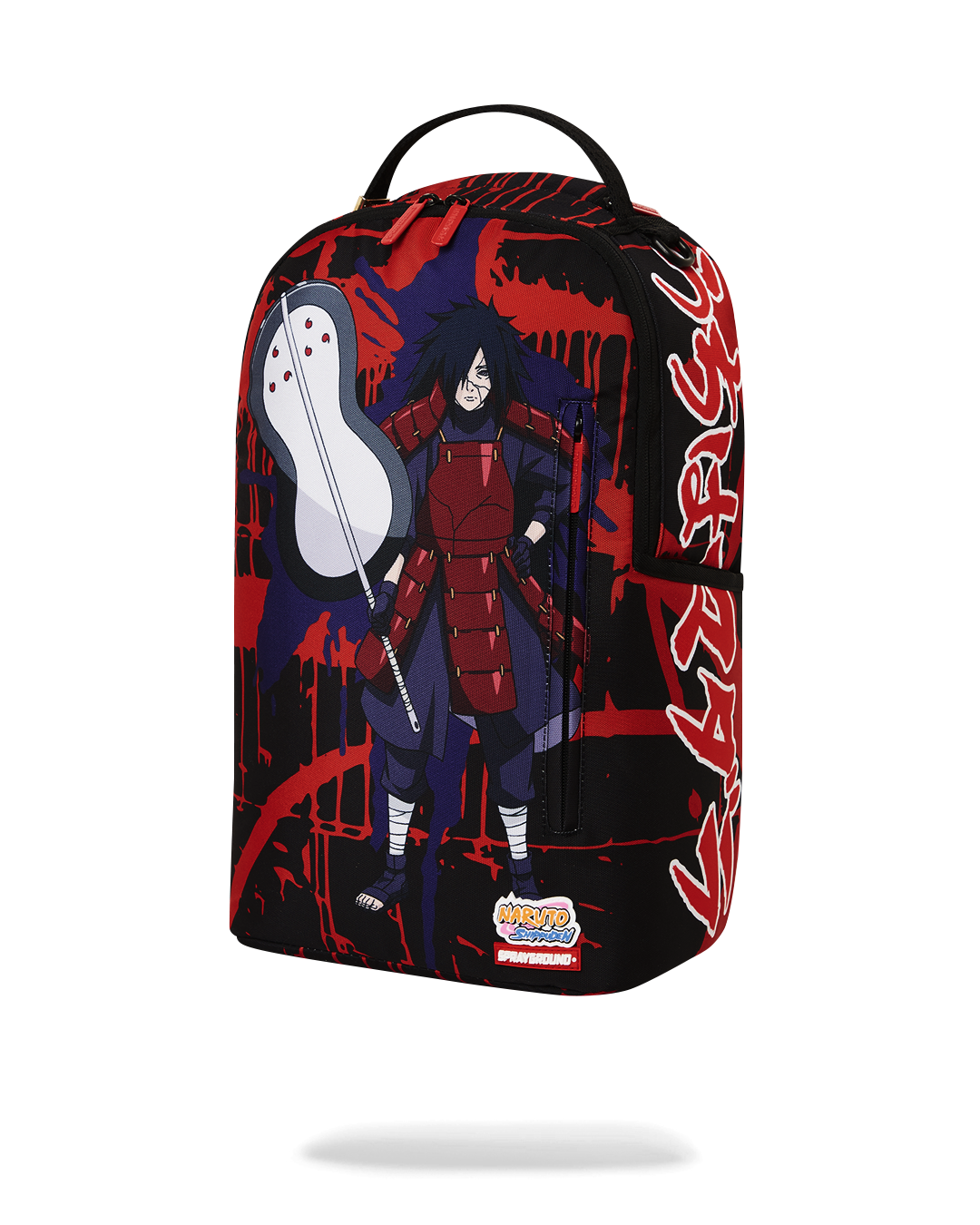 Interior of Madara designer backpack featuring velour laptop compartment and organizer pocket