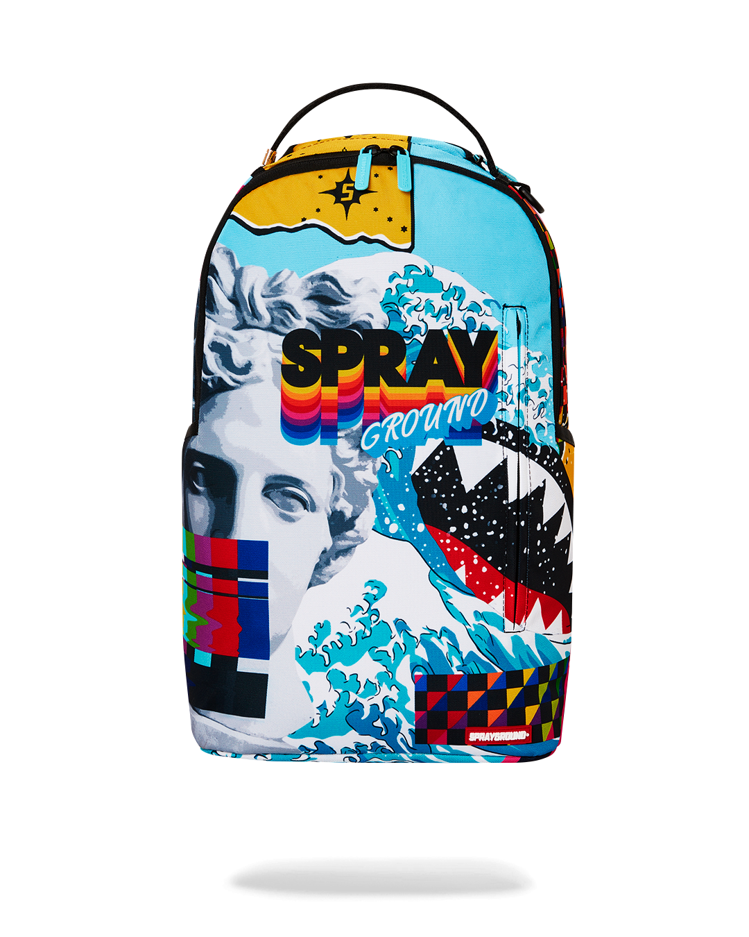Sprayground Deluxe Laptop Backpack for Women - front view with multiple pockets