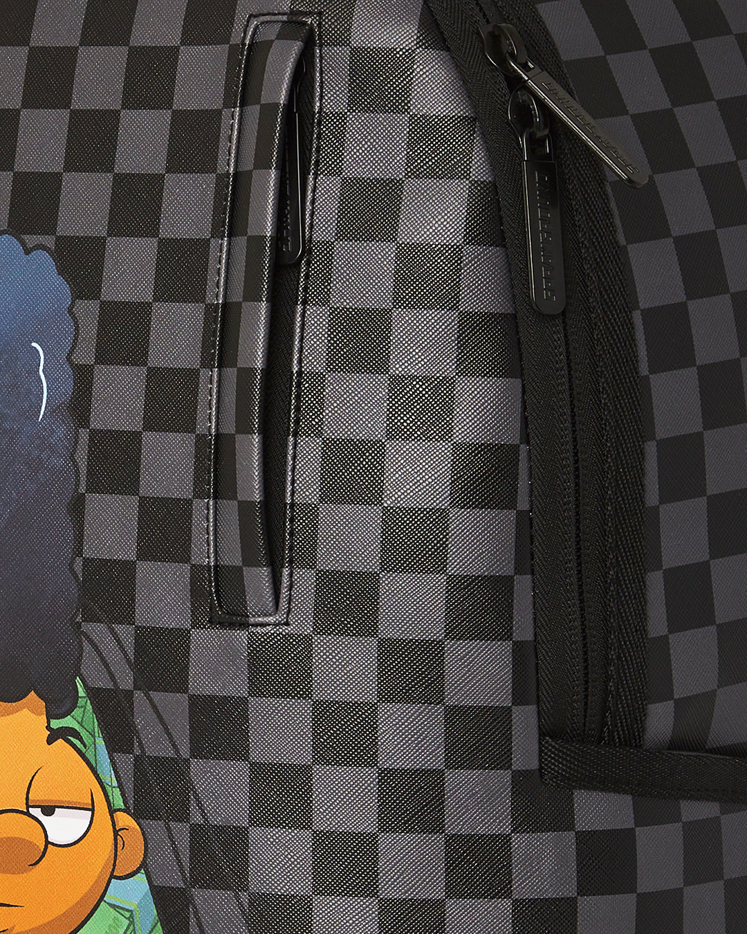 Interior view highlighting the separate laptop compartment of the backpack.