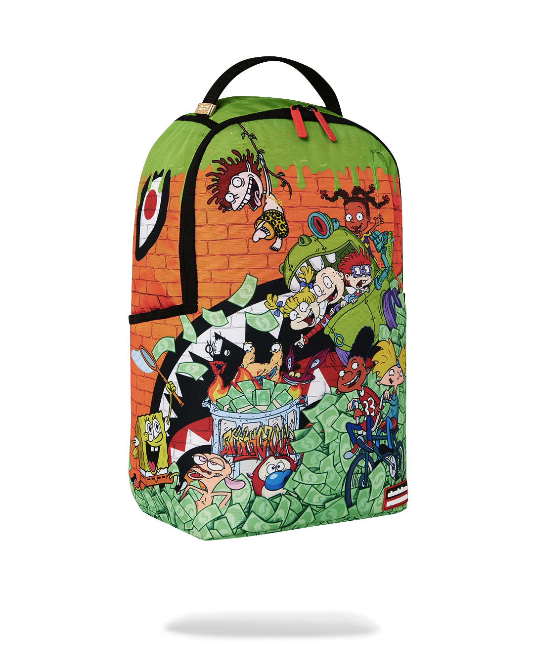 Back view of the Retro Vibes DLXSR Backpack highlighting the ergonomic mesh back padding.