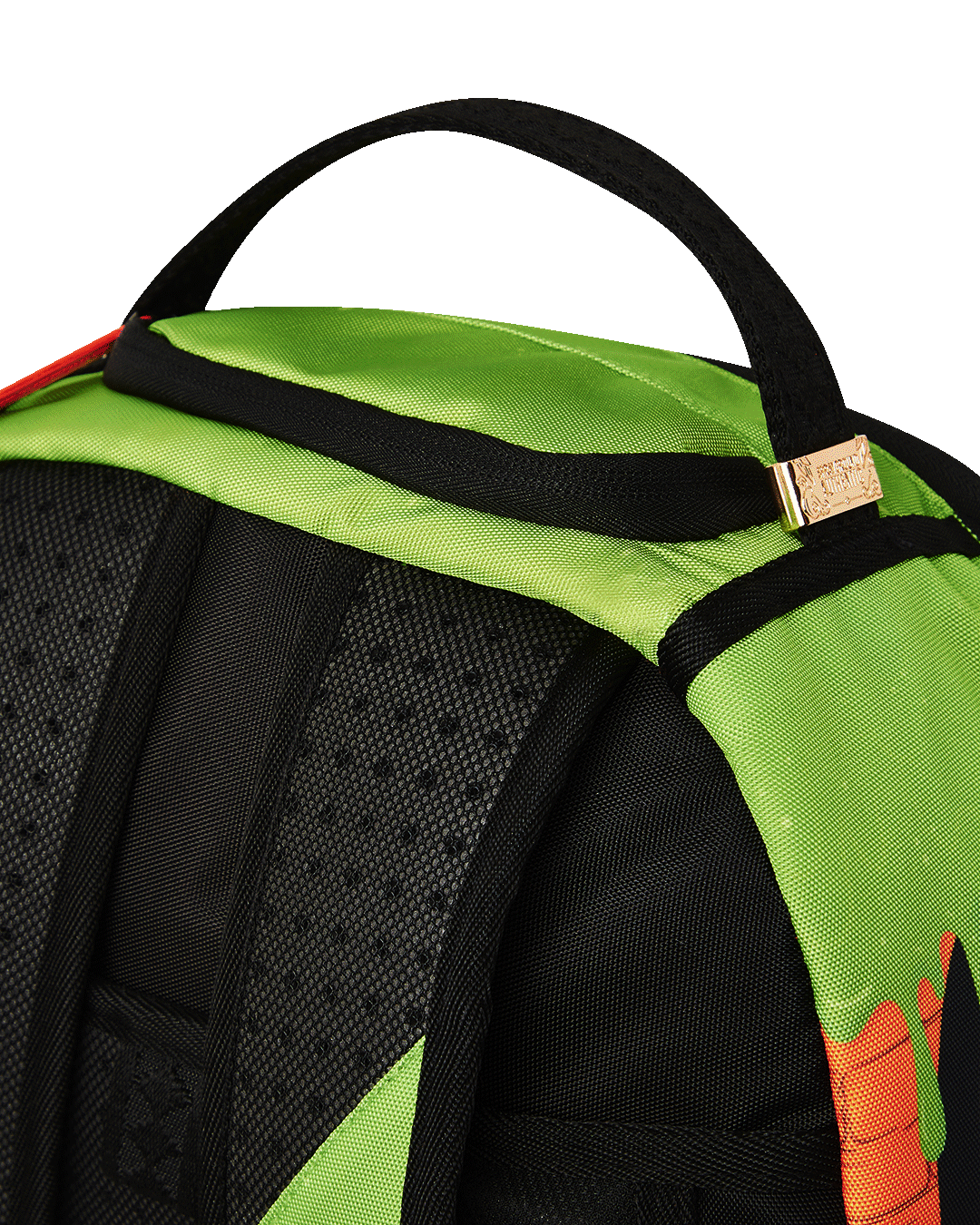 Side view of the Retro Vibes DLXSR Backpack with adjustable straps and pockets for organization.