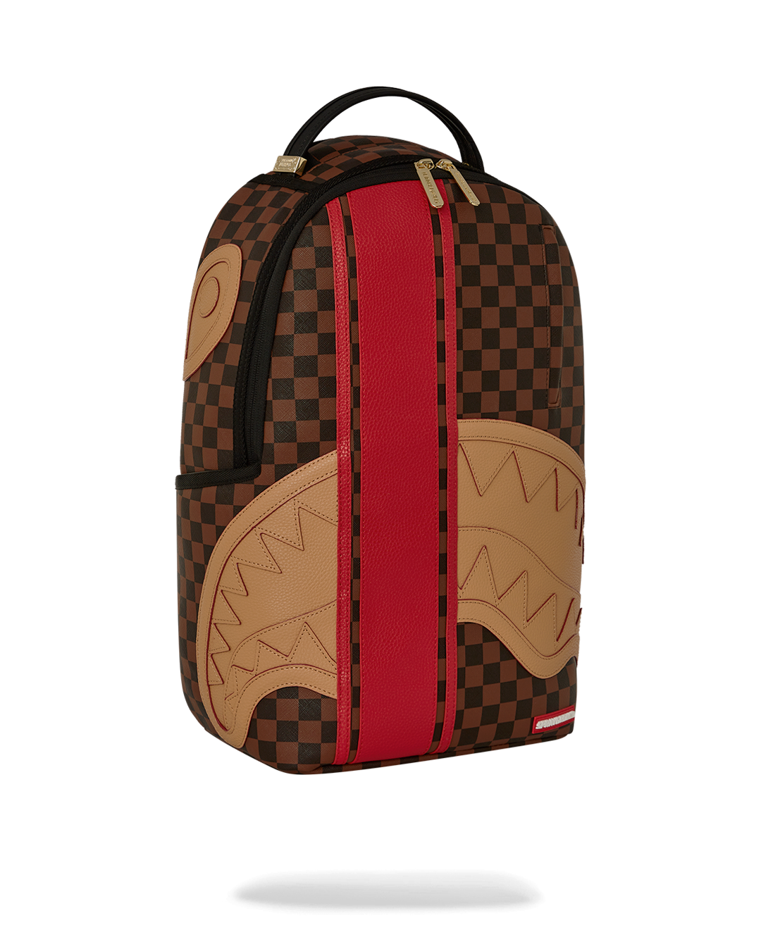 Backpack attached to luggage with slide-through sleeve feature