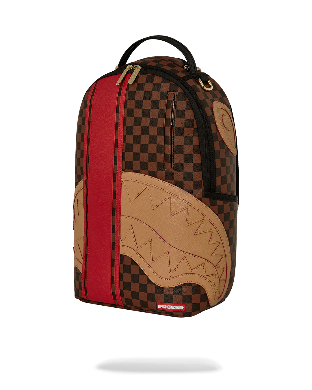 Backpack attached to luggage with slide-through sleeve feature