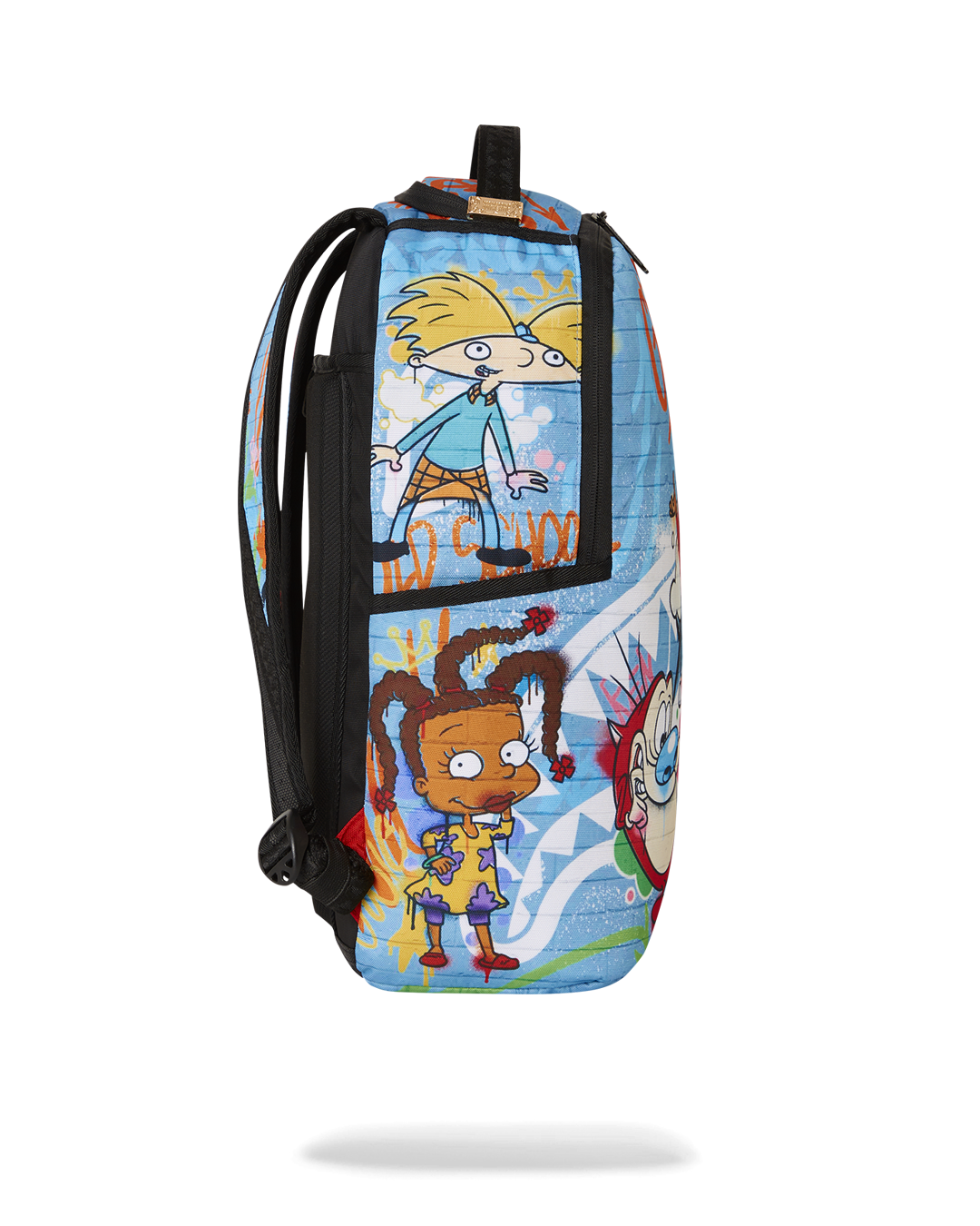 Interior of the backpack showing the laptop compartment and organizational pockets