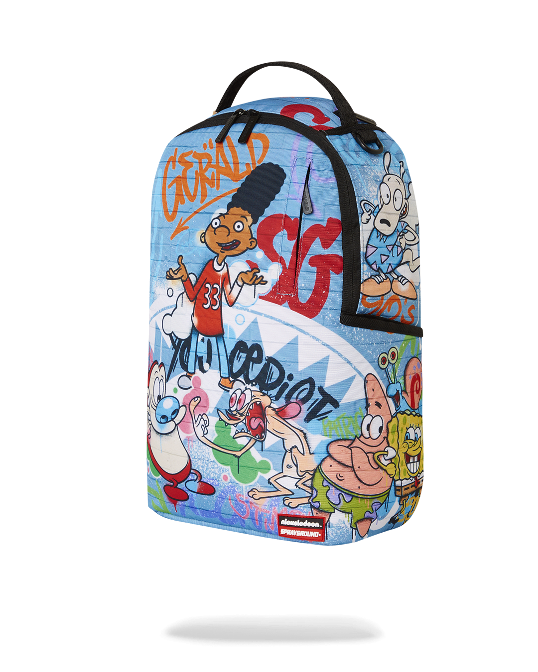 Side view of the backpack with side pockets and adjustable straps for comfort
