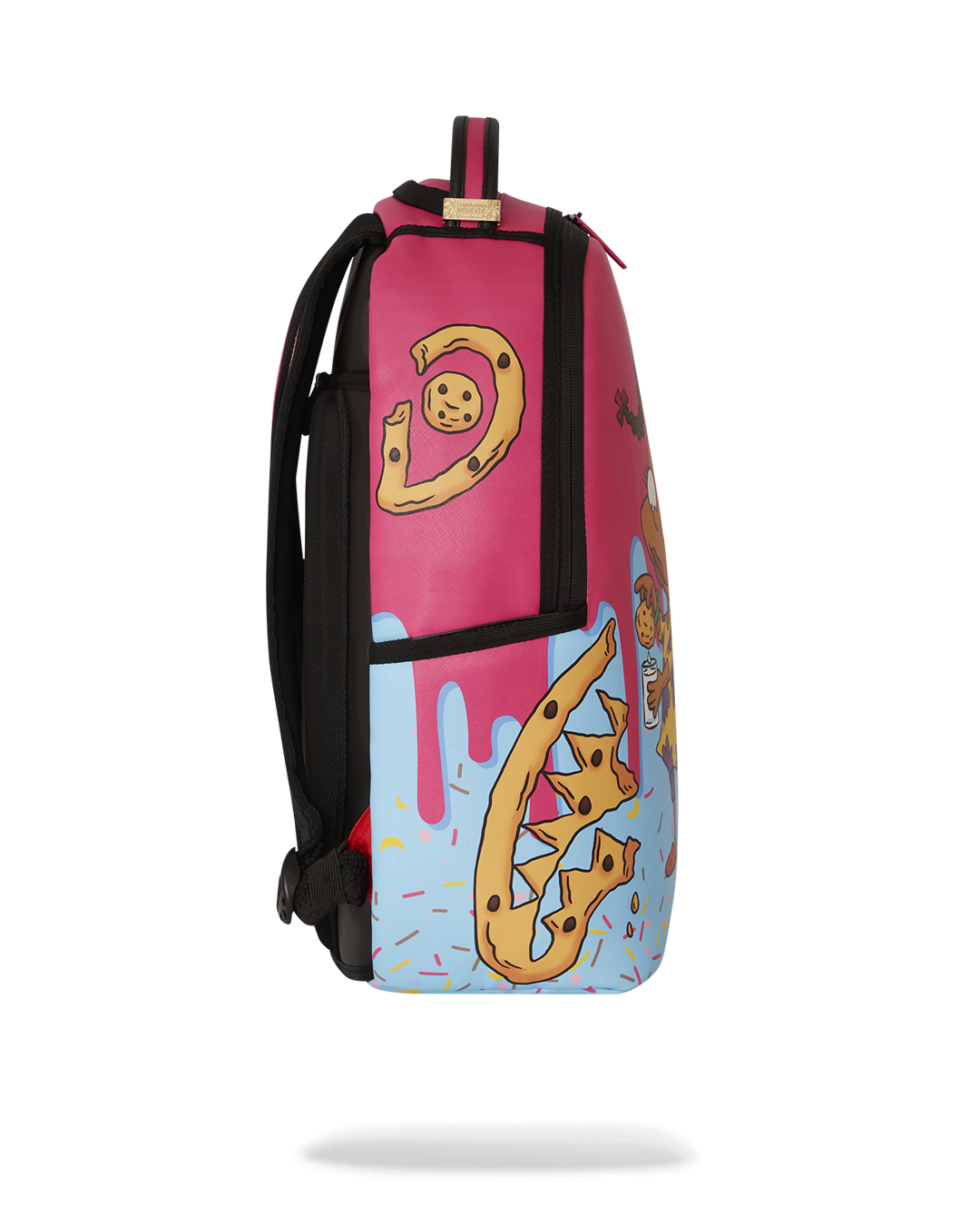 Sprayground RUGRATS SUSIE ART CLASS pink faux leather backpack for kids, front view