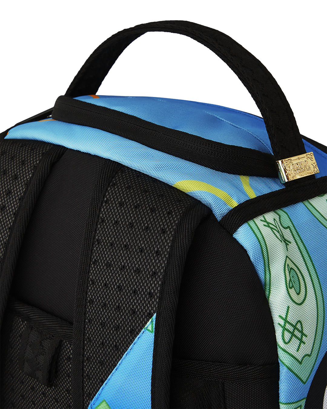Sprayground Backpack Pink - front view with zipper pocket