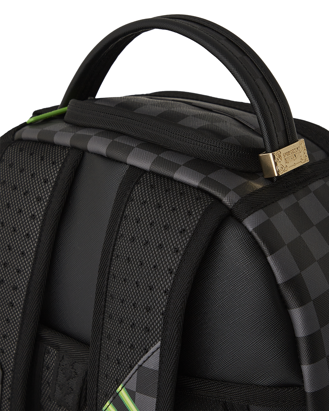 Sprayground BrainsHark laptop backpack with RICK & MORTY edition design, front view
