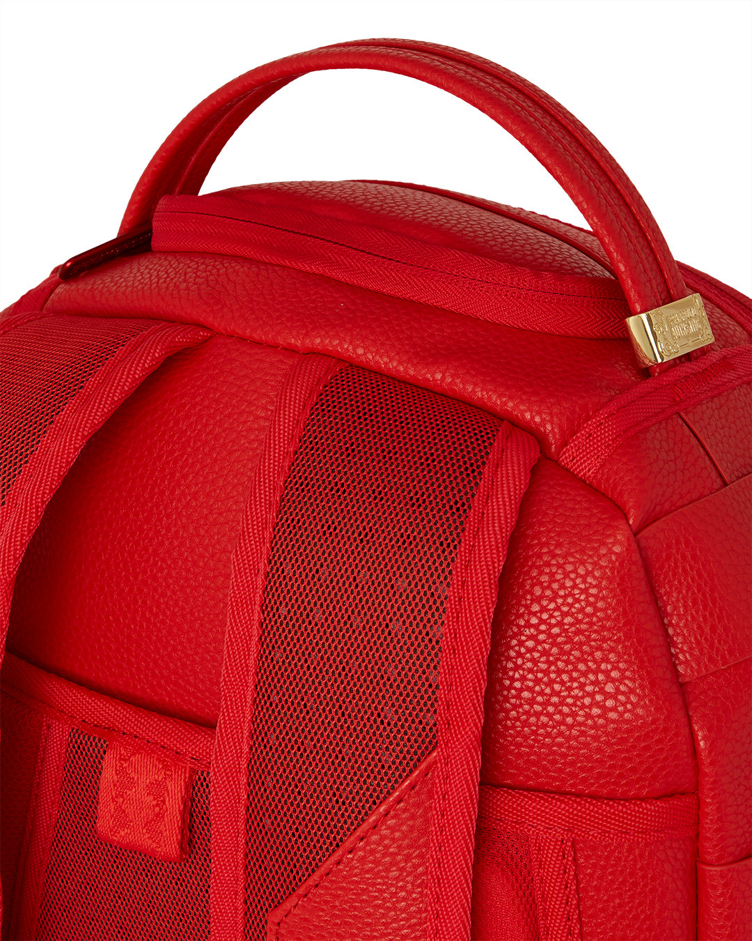 Close-up of water-resistant laptop compartment with velour lining