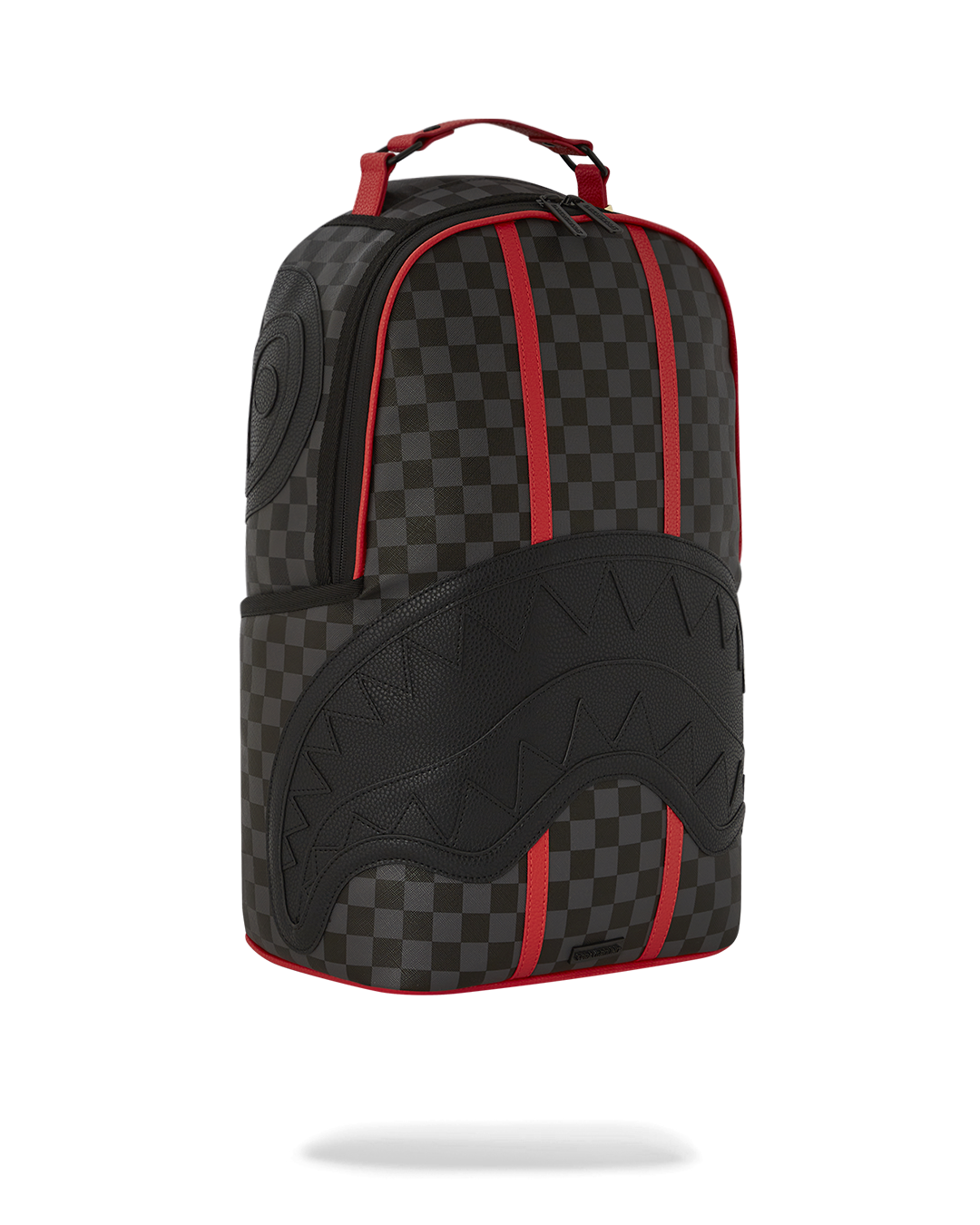 Monaco Shark Club leather backpack being used as a mens leather backpack for daily commute