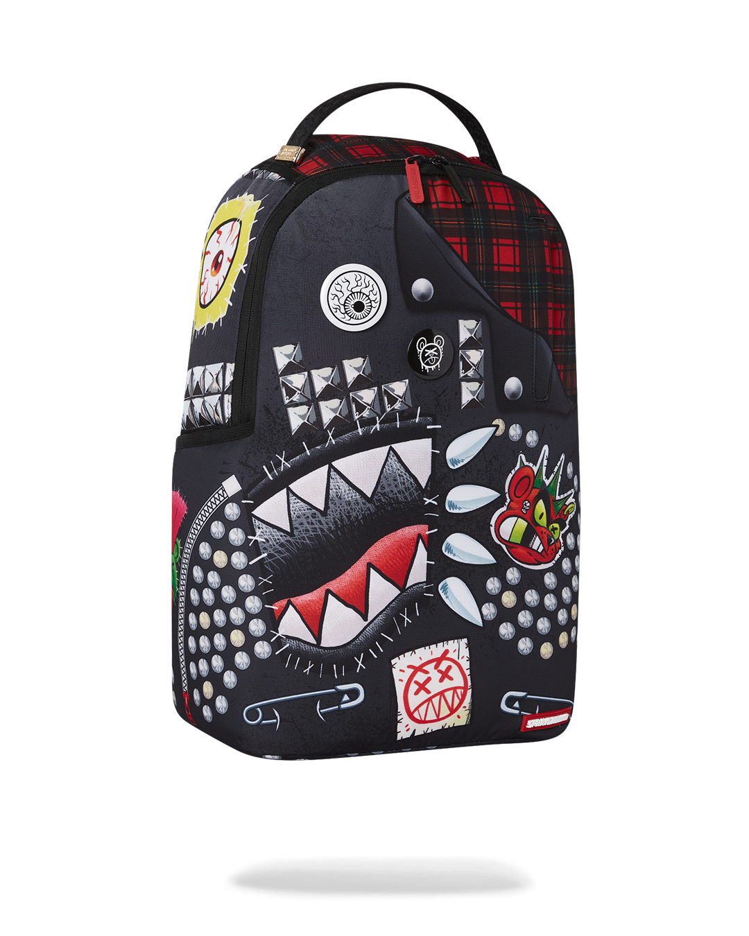 Backpack in use, connected to carry-on luggage via slide-through sleeve