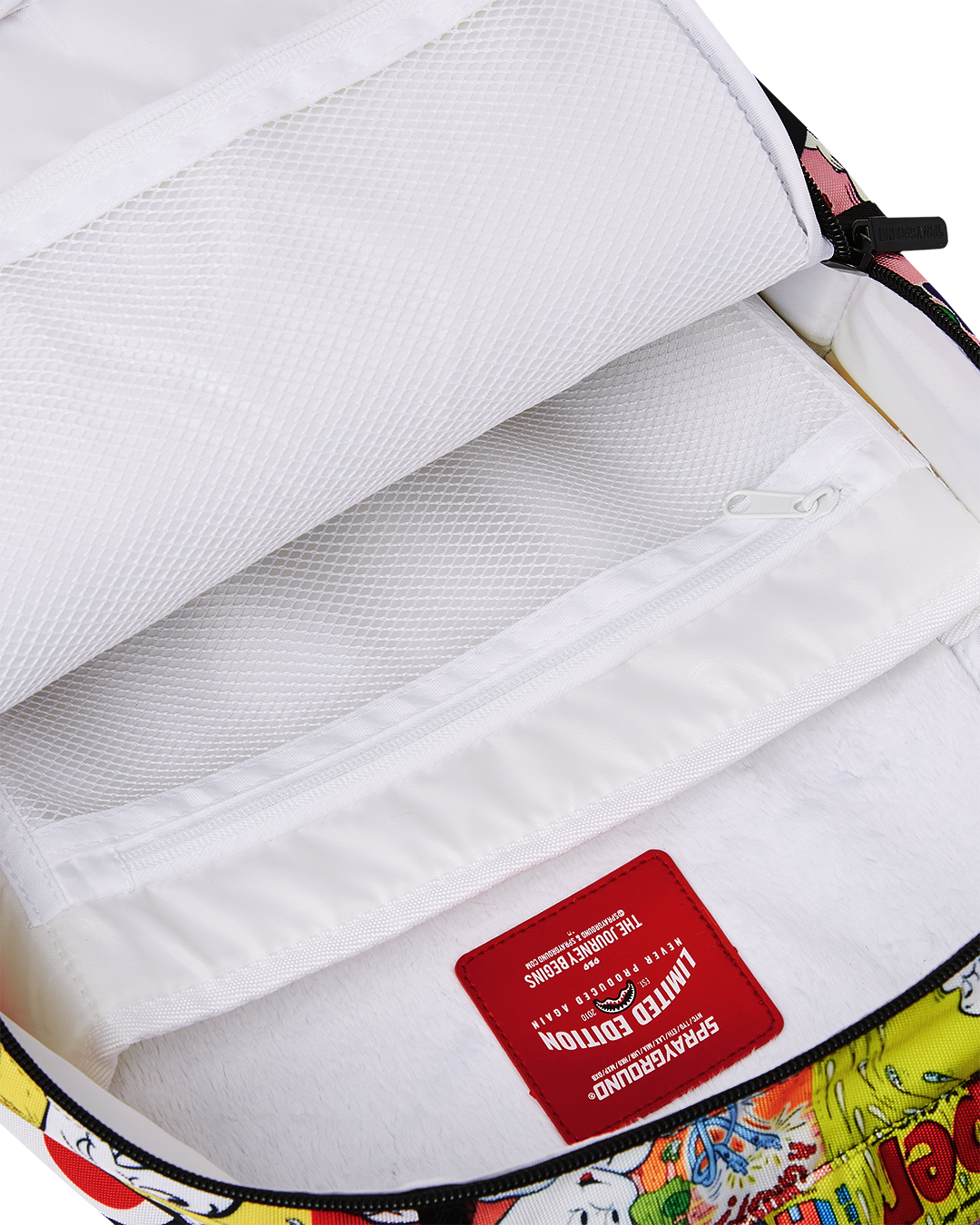 Casper Dreams Deluxe Backpack with gold zippers and ergonomic back padding.