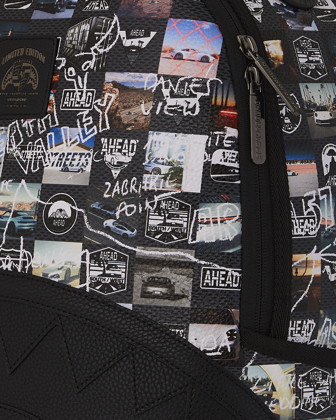 Exclusive Porsche Design luxury laptop backpack with comic design and ergonomic back padding