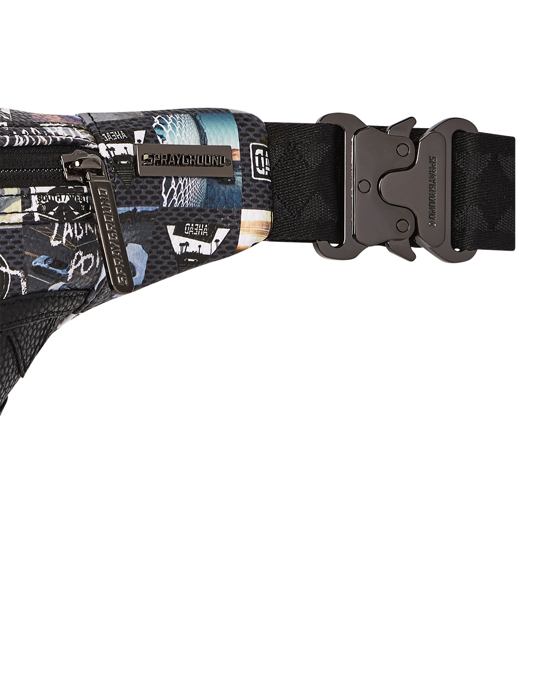 Sprayground Porsche Ahead Collab Limited Edition Crossbody Bag ergonomic mesh back padding