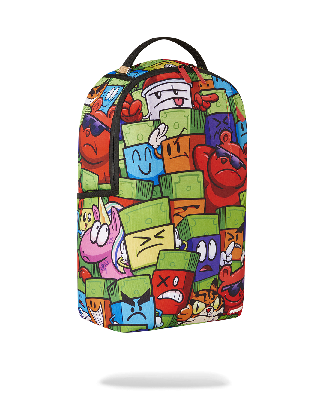 Sprayground Authentic Travel Backpack - side view with slide through luggage feature