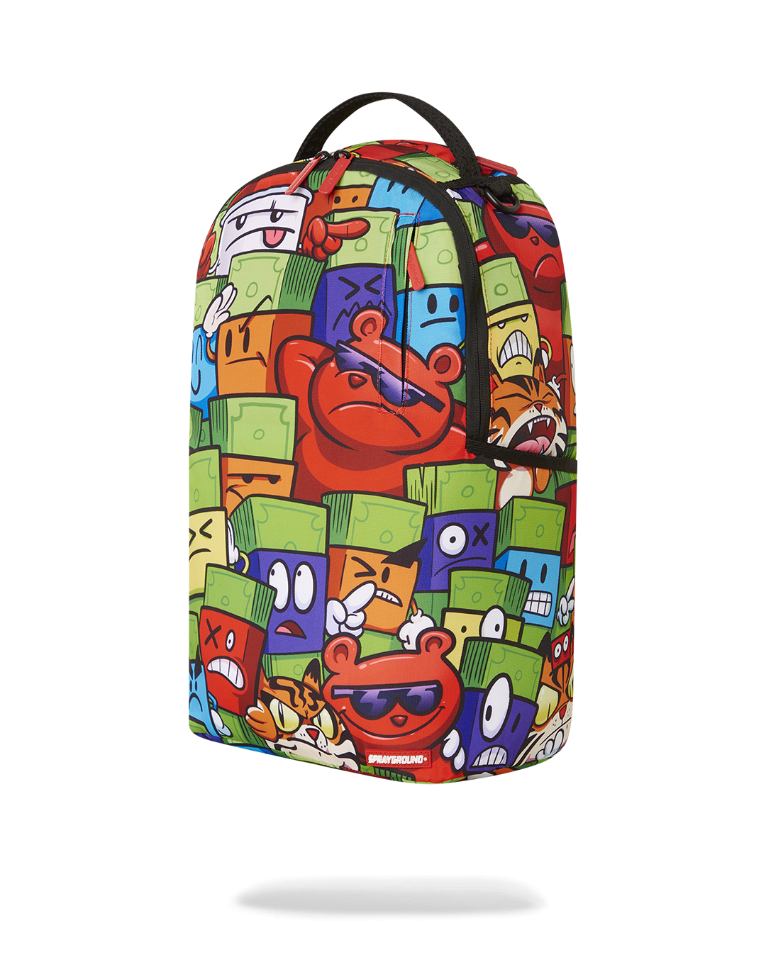 Sprayground Authentic Travel Backpack - side view with slide through luggage feature